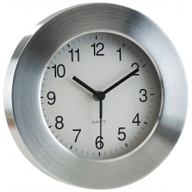 Aluminiowy zegar, VENUS, srebrny