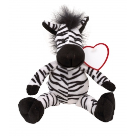 Zebra pluszowa, LORENZO, czarny/biały