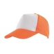 5 segmentowa czapka, SHINY, pomarańczowy