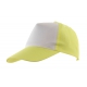 5 segmentowa czapka, SHINY, żółty
