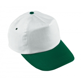Czapka baseballowa, ATHLETE, biały/zielony