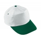 Czapka baseballowa, ATHLETE, biały/zielony