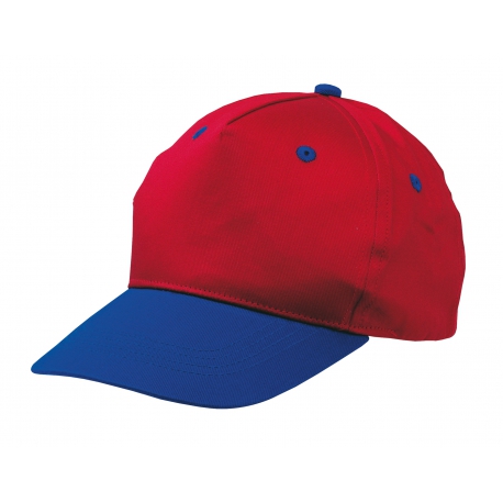 Czapka baseballowa dziecięca, CALIMERO, niebieski/czerwony