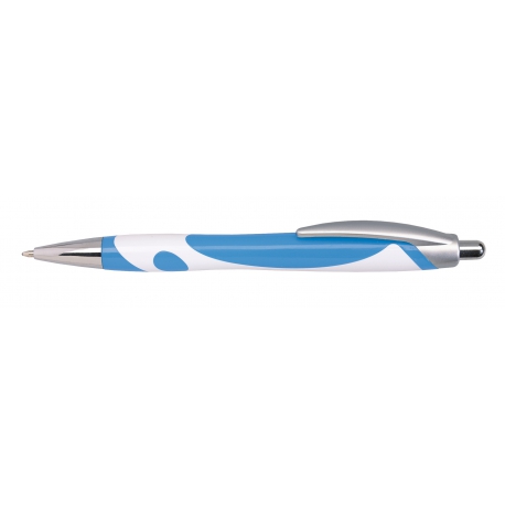 Długopis, MODERN, niebieski/biały
