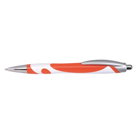 Długopis, MODERN, pomarańczowy/biały