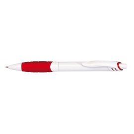 Długopis, JINGLE, czerwony/biały