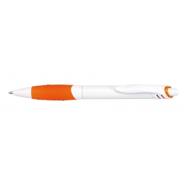 Długopis, JINGLE, pomarańczowy/biały