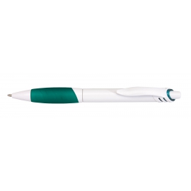Długopis, JINGLE, zielony/biały