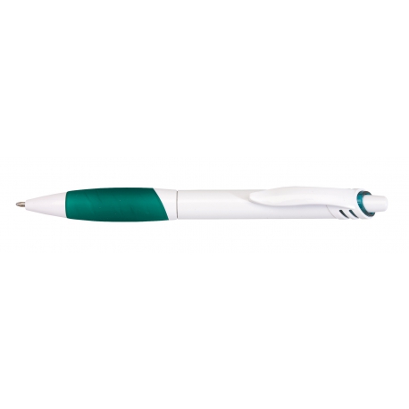 Długopis, JINGLE, zielony/biały