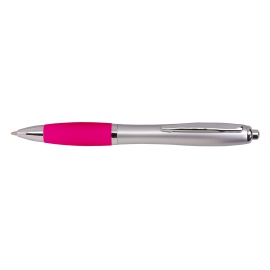 Długopis, SWAY, różowy/srebrny