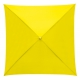 Parasol o kwadratowej czaszy, QUATRO, żółty