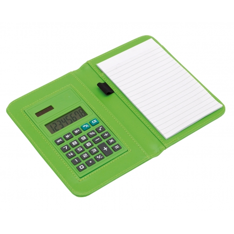 Mini portfolio z kalkulatorem, TINY, zielony