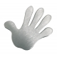 Memo magnes w kształcie dłoni, SHAKE HANDS, srebrny