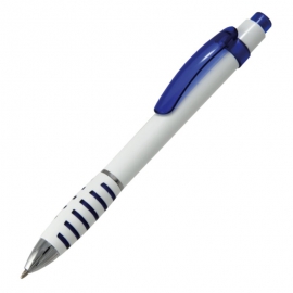 Długopis Martes, niebieski/biały