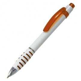 Długopis Martes, pomarańczowy/biały