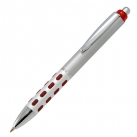 Długopis Partita, srebrny/czerwony