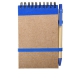 Notes eco 90x140/70k gładki z długopisem, niebieski/beżowy