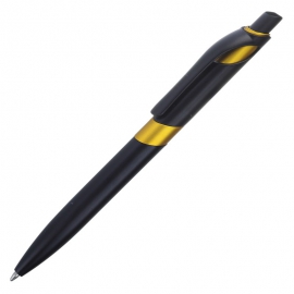 Długopis Marbella, żółty/czarny