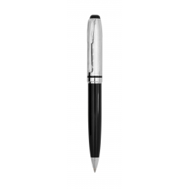 Długopis metalowy, CALLIGRAPH, czarny/srebrny