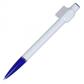 Długopis QR-me, niebieski/biały