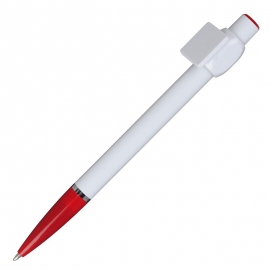 Długopis QR-me, czerwony/biały