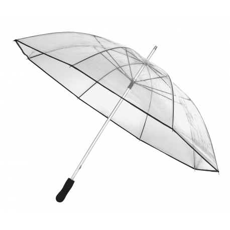 Aluminiowy parasol, OBSERVER, transparentny/czarny