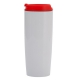 Kubek izotermiczny Fresvik 390 ml, czerwony/biały