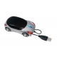 Mysz optyczna USB, PC TRACER, srebrny/czarny