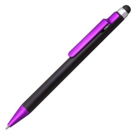 Długopis z rysikiem Amarillo, fioletowy/czarny