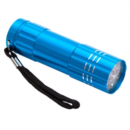 9-diodowa latarka Jewel LED, jasnoniebieski
