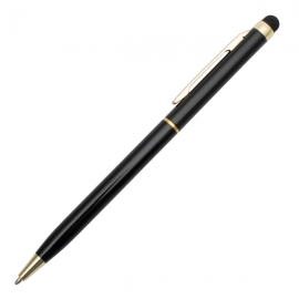 Długopis Touch Tip Gold, czarny