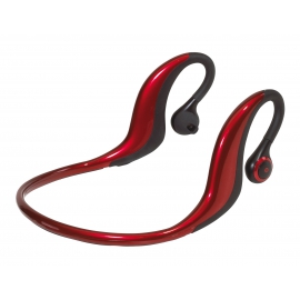 Słuchawki Bluetooth, FREESPORT, czerwony/czarny