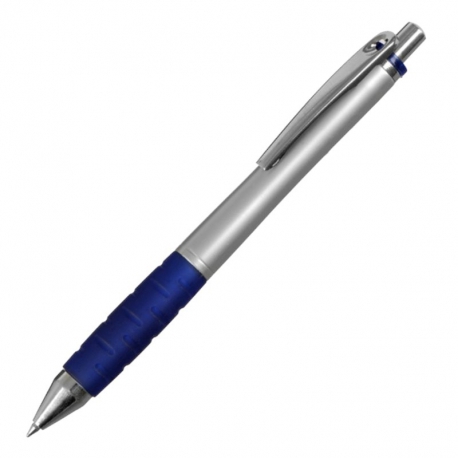 Długopis Argenteo, niebieski/srebrny - druga jakość