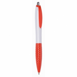 Długopis JUMP, biały, czerwony