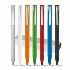 WASS. Aluminiowy długopis z mechanizmem obrotowym Pomarańczowy