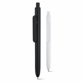 KIWU. Długopis wykonany z ABS, błyszczące wykończenie Biały