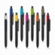 KIWU Metallic. Długopis wykonany z ABS, błyszczące wykończnie i lakierowany wierzch z metalicznym wykończeniem Granatowy